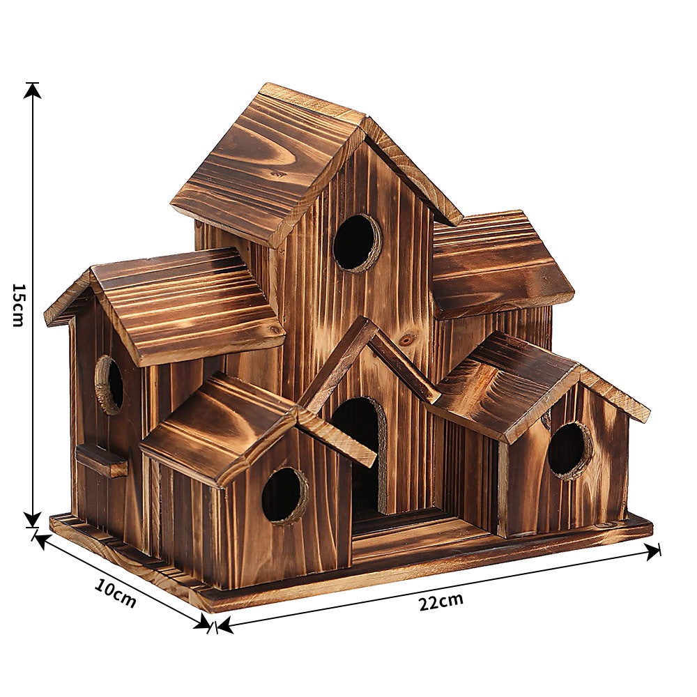 Bazorn 6 Hole Handmade Bird House - GIFT FOR NATURE LOVERS