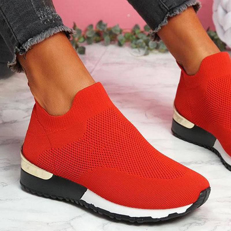 Bazorn Elastic Slip-on Flat Shoes