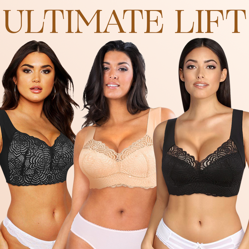 Bazorn  Ultimate Lift Stretch Full-Figure Seamless Lace Bra