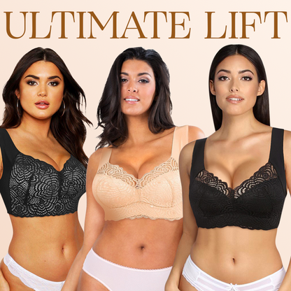 Bazorn  Ultimate Lift Stretch Full-Figure Seamless Lace Bra
