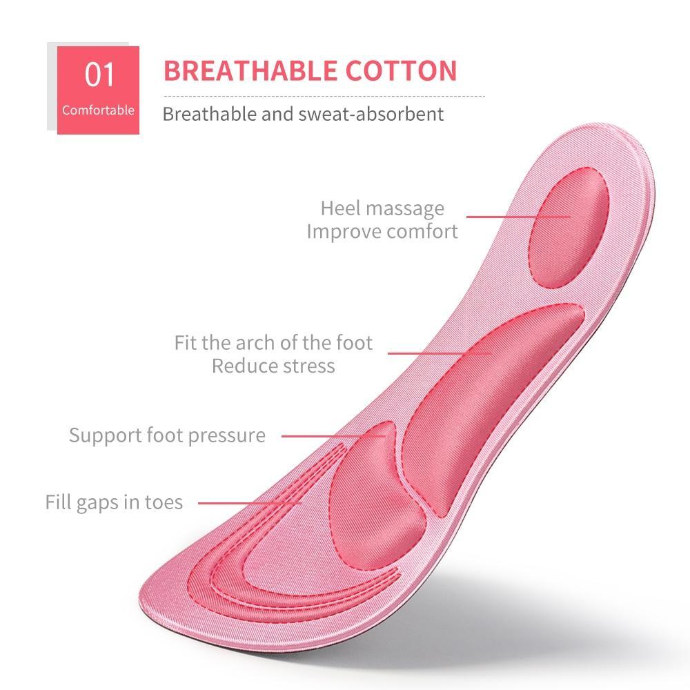 Bazorn  4d Memory Foam Orthopedic Insoles For Shoes Women Men