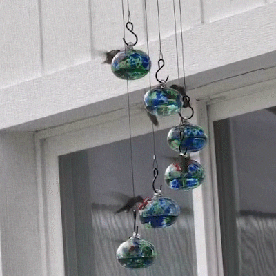Bazorn Wind Chime Hummingbird Feeder