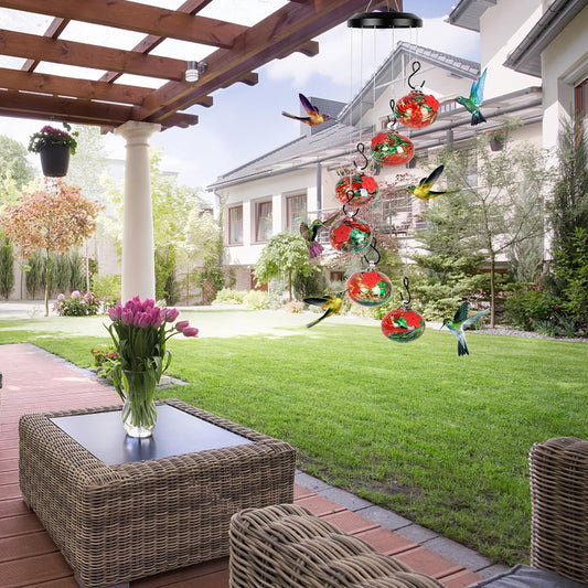Bazorn Wind Chime Hummingbird Feeder