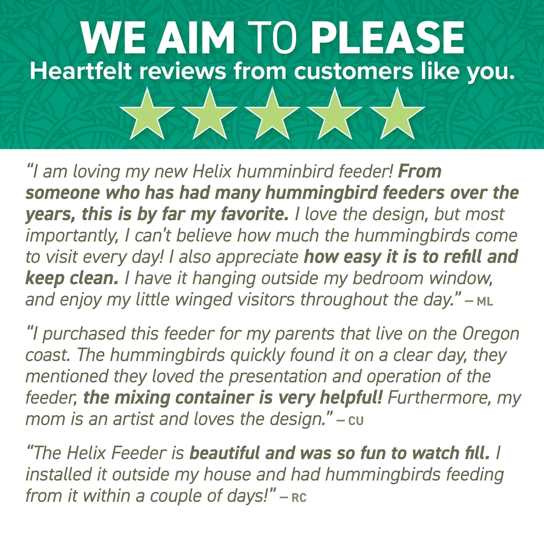 Bazorn DNA Helix 32-Port Hummingbird Feeder