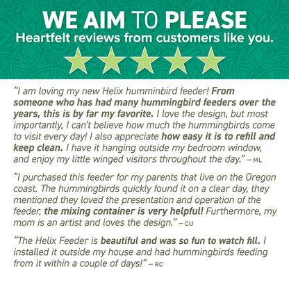 Bazorn DNA Helix 32-Port Hummingbird Feeder