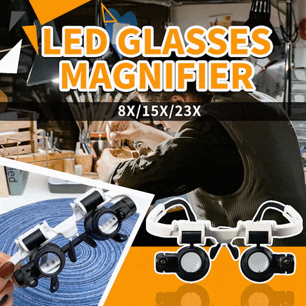 Bazorn LED Glasses Magnifier
