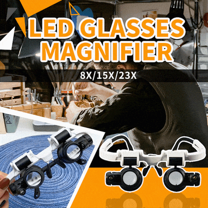 Bazorn LED Glasses Magnifier