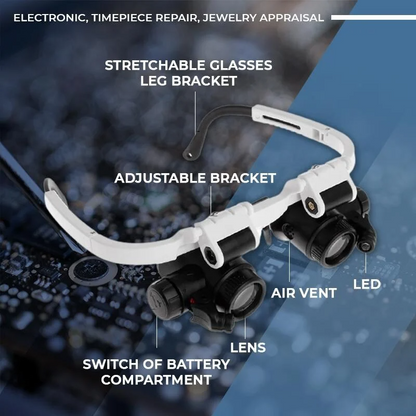 Bazorn LED Glasses Magnifier