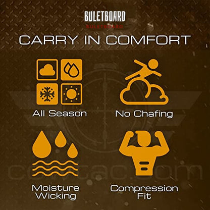 MEN/WOMEN’S CONCEALED LEATHER HOLSTER T-SHIRT