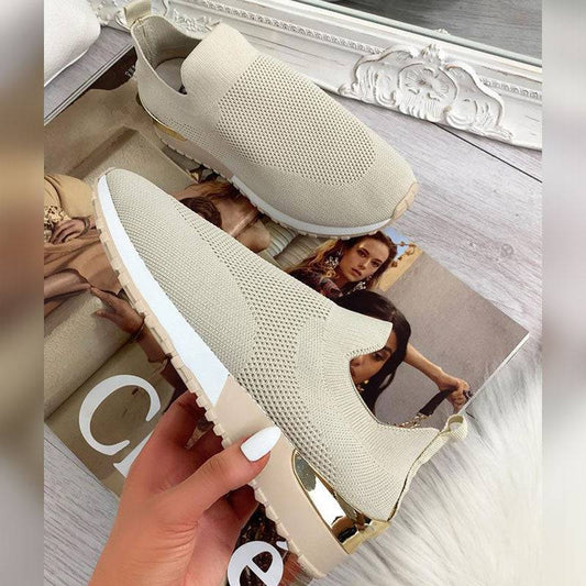 Bazorn Elastic Slip-on Flat Shoes