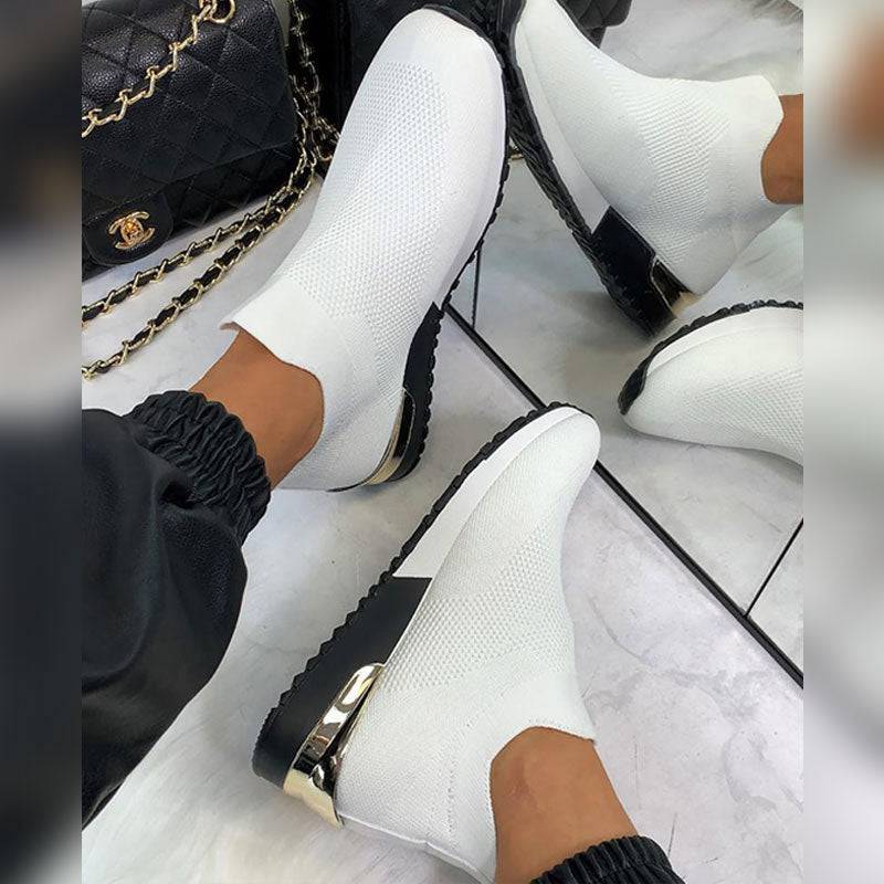 Bazorn Elastic Slip-on Flat Shoes