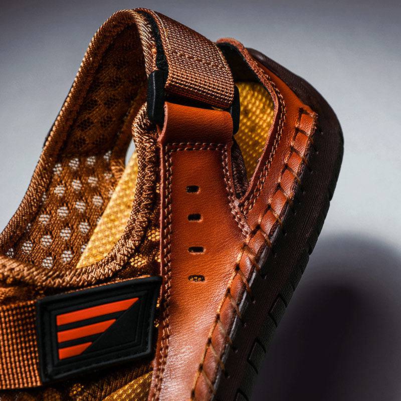 Bazorn Men's Casual Beach Breathable Plus Size Sandals