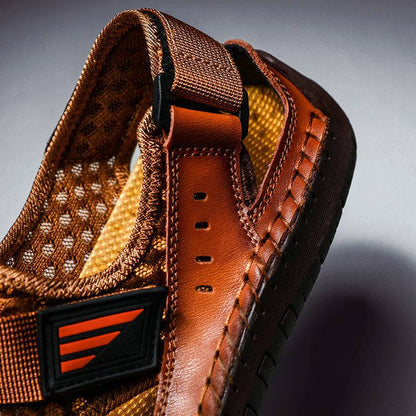 Bazorn Men's Casual Beach Breathable Plus Size Sandals