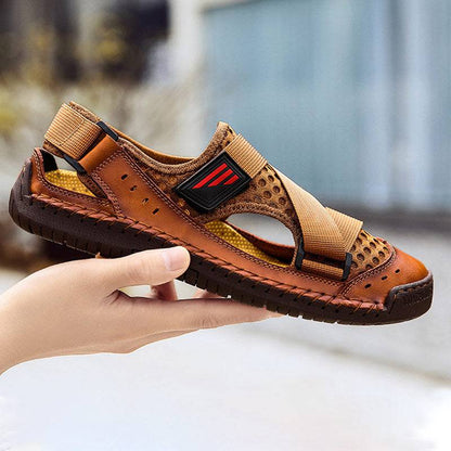 Bazorn Men's Casual Beach Breathable Plus Size Sandals