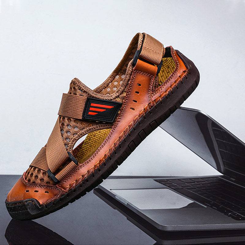 Bazorn Men's Casual Beach Breathable Plus Size Sandals