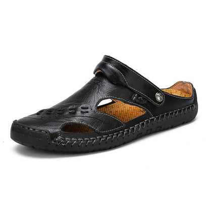 Bazorn Men's Casual Breathable Handmade Leather Sandals