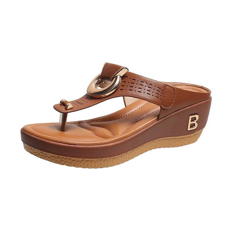Bazorn  Ladies Flip Flop Wedge slippers